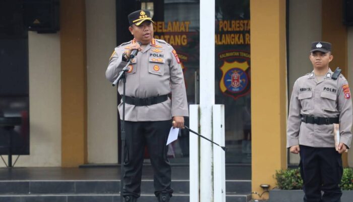 Pimpin Upacara Kenaikan Pangkat, Ini Disampaikan Kapolresta Palangka Raya