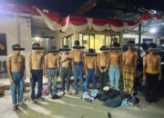 Polres Tanah Karo Bubarkan Tawuran Remaja di Tugu Bambu Runcing, 10 Orang Diamankan