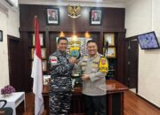 Danlanal Tanjung Balai Asahan Bersilaturahmi ke Polres Labuhanbatu