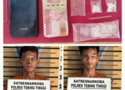 Polres Tebing Tinggi Ungkap Kasus Sabu, Dua Pelaku Ditangkap di Pekarangan Rumah
