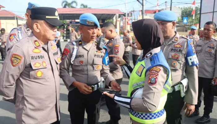 Bid Propam Polda Sumut bersama Sie Propam Polresta Deli Serdang laksanakan Gaktibplin Personil