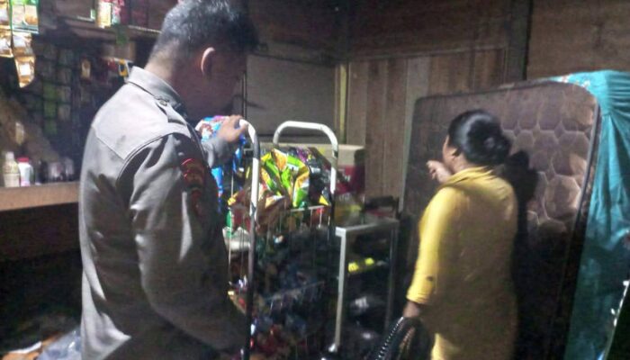 Polsek Rakumpit Respon Cepat Laporan Pencurian di Warung Sembako Milik Warga