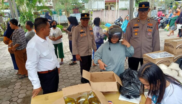 Polres Tebing Tinggi Bersama Satgas Pangan Gelar Gerakan Pangan Murah