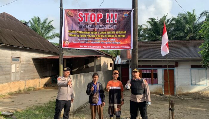 Polsek Sibabangun Gencarkan Sosialisasi Berantas Narkotika, Karhutla, dan Judi
