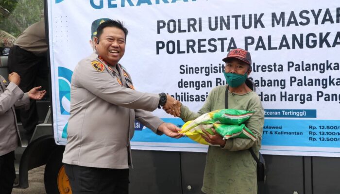Cuma Hitungan Jam, 3 Ton Beras Saat GPM Polresta Palangka Raya Ludes Dibeli Warga