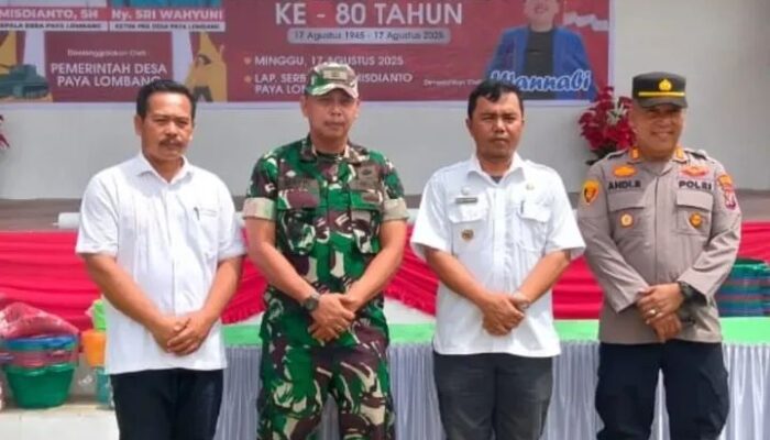 Kapolsek Tebing Tinggi Hadiri Penilaian Kampung Hias di Desa Paya Lombang