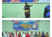 Bupati Karo Buka Turnamen Bola Volly Merdeka Cup 2025 di Lapangan Kodim 0205/TK Raya