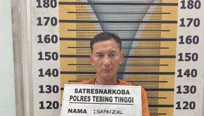 Satresnarkoba Polres Tebing Tinggi Tangkap Residivis Pengedar Sabu Dipinggir Jalan