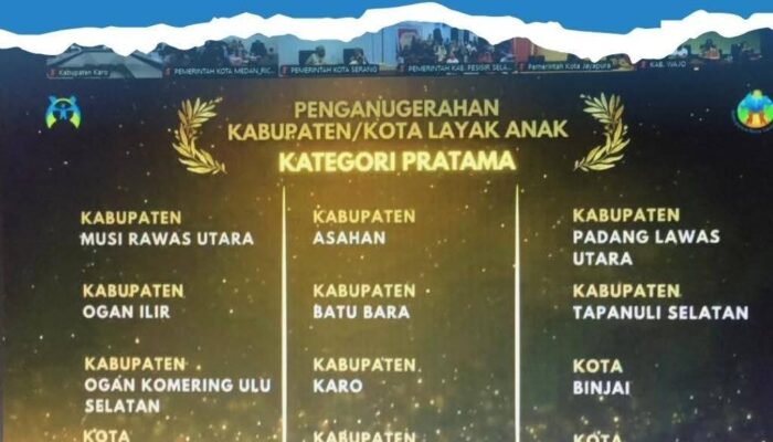 Kabupaten Karo Raih Penghargaan Kabupaten Layak Anak (KLA) Tingkat Pratama 2025