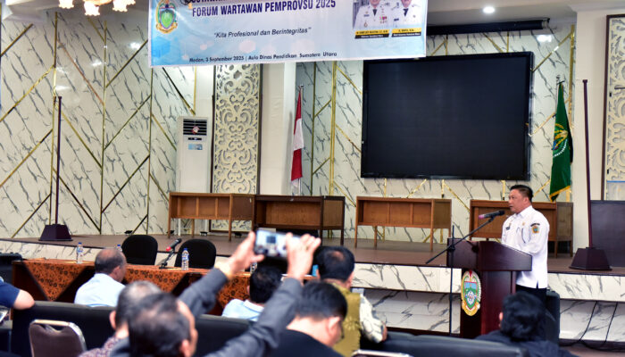 Buka Musyawarah Forum Wartawan Pemprov Sumut, Kepala Dinas Kominfo Harapkan Terus Lanjutkan Kolaboras