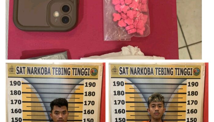 Bawa 64 Butir Pil Inex, Dua Pemuda Ditangkap Polres Tebing Tinggi