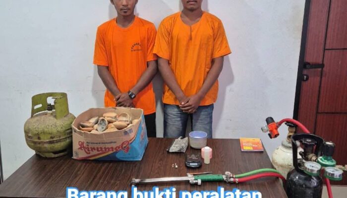Polisi ringkus 2 pria pelaku pemurnian dan penjualan emas ilegal