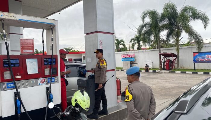 Kapolres Bangka Cek SPBU Beberapa SPBU di Sungailiat