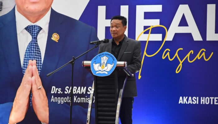 Bupati Oloan Paniaran Nababan Hadiri Workshop Trauma Healing Pascabencana