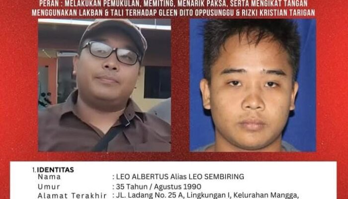 Leo Sembiring Masuk DPO Kasus Penganiayaan, Polisi Buru Keberadaannya