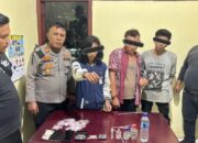 Kapolsek Simpang Empat Gercep, Tiga Penyalahguna Narkoba Diamankan di Huntap Ture-ture