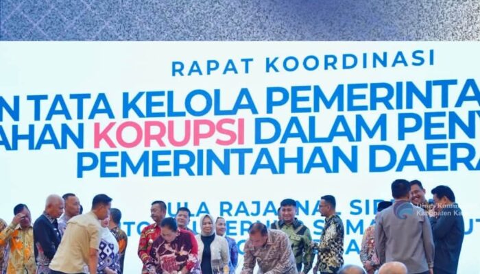Bupati Karo Hadiri Rakor Penguatan Tata Kelola Pemerintahan dan Pencegahan Korupsi