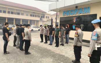 Jamin Pelayanan, Pamapta III SPKT dan Piket Satuan Fungsi Polresta Palangka Raya Apel Bersama